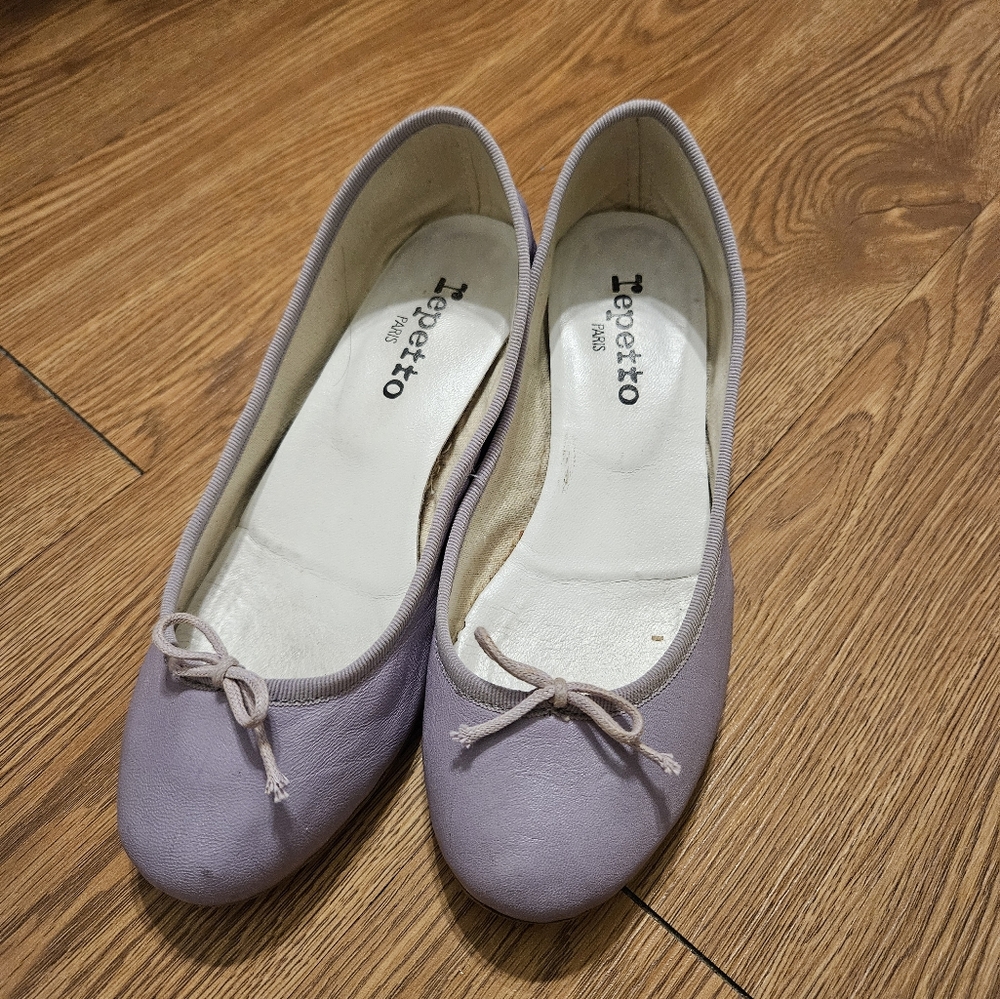 Repetto Women's Lavender Ballet Flats 37